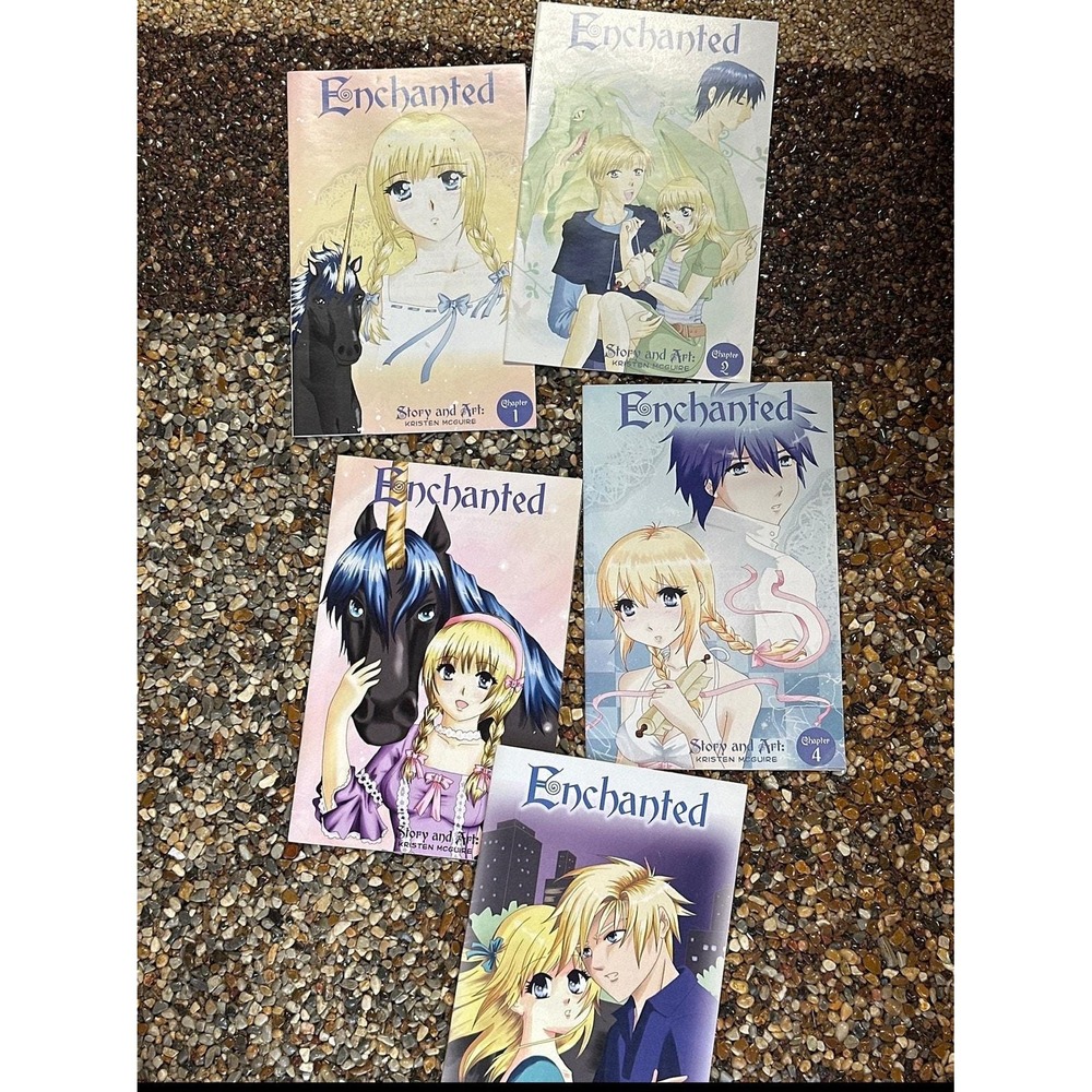 Enchanted story & Art Manga Complete Set Kristen McGuire Fantasy Romance Comic